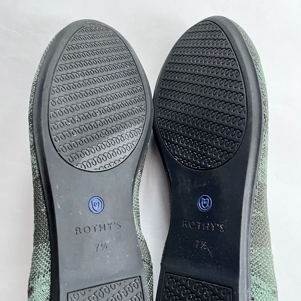 Rothy's The Loafer Green Camouflage Women’s Flats Shoes Size 7.5 - Picture 16 of 16